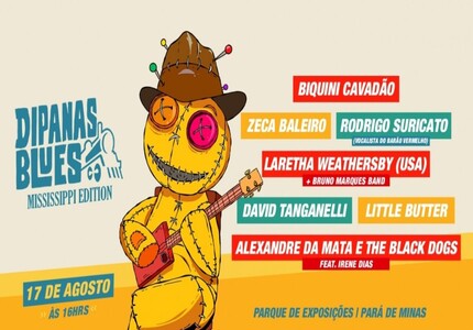 12ª Festival Dipanas Blues em Pará de Minas tem Zeca Baleiro, Biquini Cavadão e Laretha Weathersby