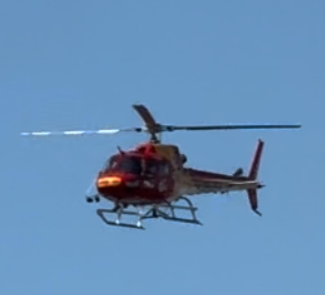SAMU: Helicóptero pousa com paciente em Divinópolis para sala vermelha do CSSJD, mas regulação altera vaga para Belo Horizonte