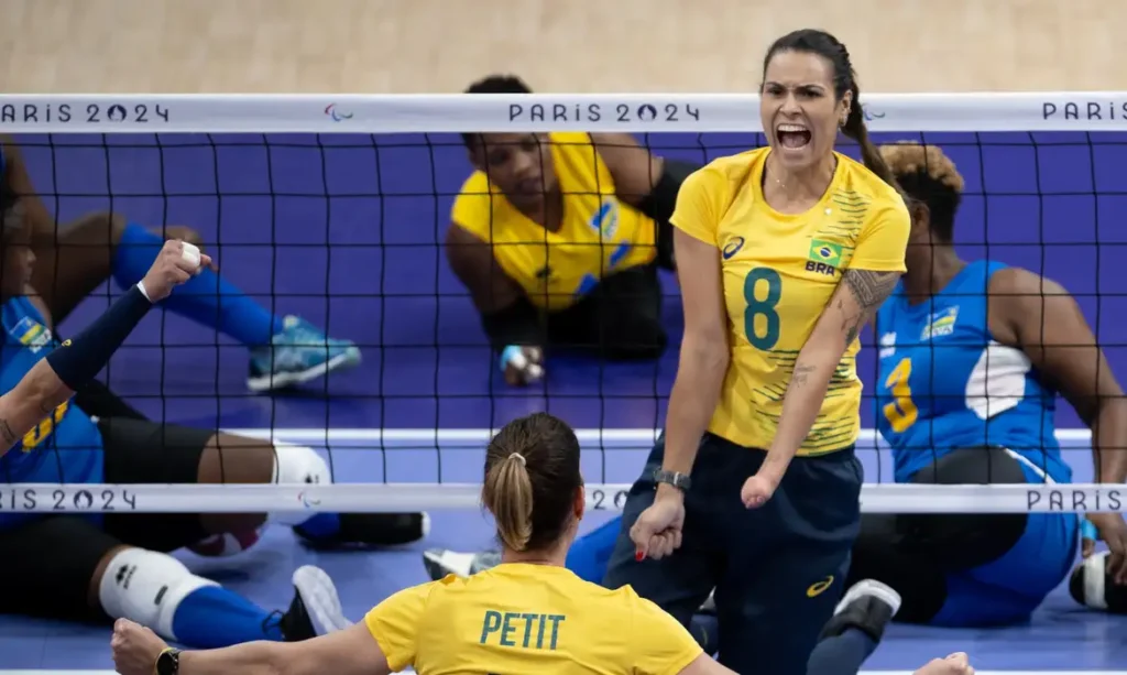 Brasil estreia com vitória arrasadora no vôlei sentado feminino em Paris 2024 volei_fem_para_paris_2024