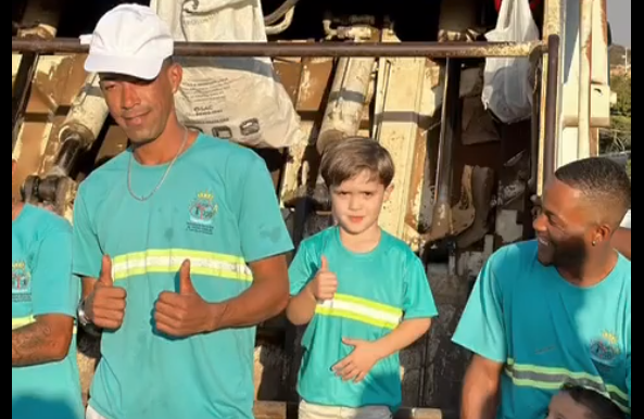 Criança de Carmo do Cajuru celebra aniversário com festa temática de garis Captura de tela de 2024-09-02 14-42-50