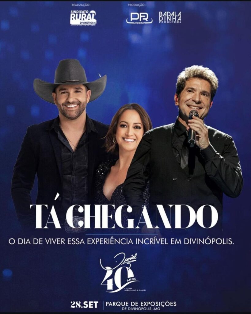 Cantor Daniel celebra 40 anos de carreira com show especial em Divinópolis IMG-20240925-WA0051