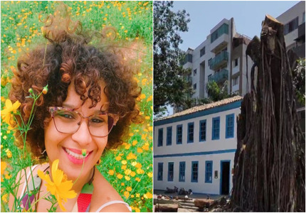 "Qual Divinópolis querem entregar para nossos filhos, sobrinhos, netos? E para nós, já que as consequências estão aí?", questiona a historiadora Kell Silva kell e árvore (1)