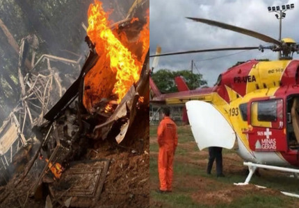 Ouro Preto: Helicóptero do Corpo de Bombeiros que procurava vítima de acidente de avião cai no mesmo local; Pelo menos sete pessoas morreram 1000154871