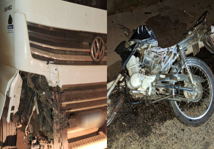 Motociclista bate em caminhão e morre na MG-050, em Carmo do Cajuru 1000170829