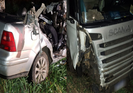 São Sebastião do Oeste: Carro na contramão bate em caminhão e deixa um morto na MG-050 1000170835