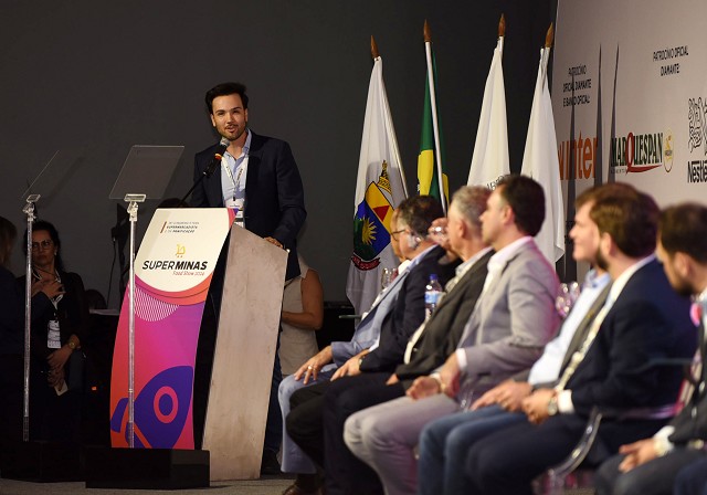 Presidente da ALMG, Tadeu Leite, participa da abertura da Superminas 2024 no Expominas ALMG