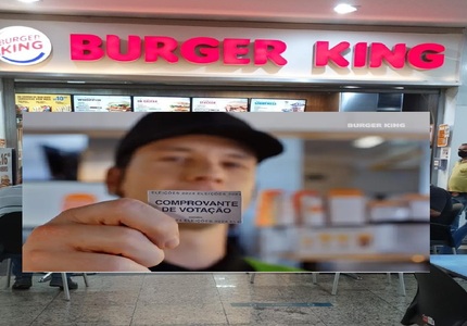 Inusitado: Burger King dá batata-frita, a quem comprovar participação nas eleições municipais domingo (06)