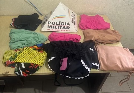 Flagrada por câmeras, mulher é presa por furto em lojas de Córrego Fundo IMG_4728