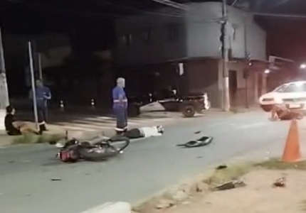 Divinópolis: Motociclista de app, passageiro e outra vítima se acidentam na Avenida JK, no Bom Pastor acidente motos avenida jk bom pastor divinopolis