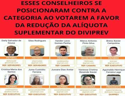 Conselheiros aprovam redução da alíquota suplementar do DIVIPREV de 31% para 14%; reunião às portas fechadas por decisão do superintendente que acionou força policial servidores 2