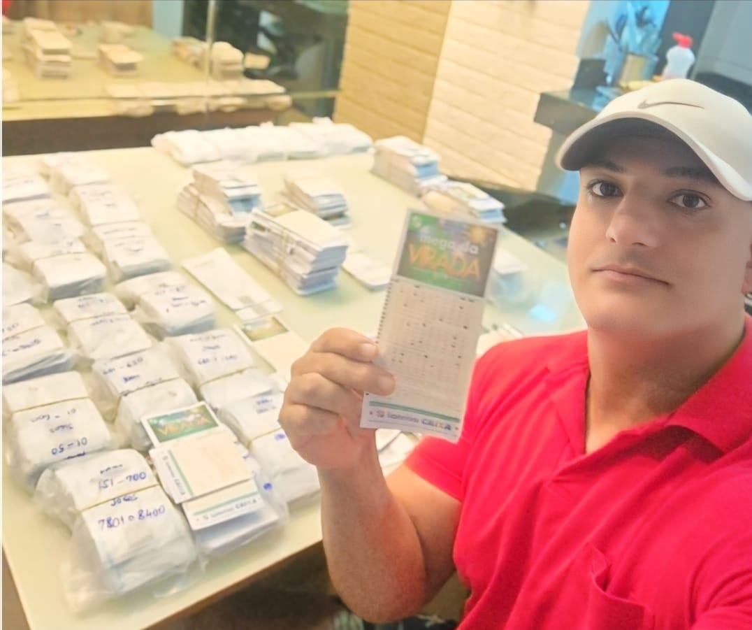 Otimismo, confiança e sorte: Giovanni Marques, em Divinópolis, lidera bolões de mais de R$ 300 mil na Mega da Virada 2024/2025; prêmio pode chegar a quase R$ 700 milhões