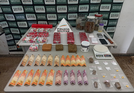 DEU RUIM: Polícia prende suspeito de tráfico com “cardápio variado” em Pará de Minas