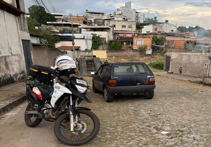 Suspeito de furtar carro em Divinópolis é preso, após perseguição policial no Niterói fiat uno furtado (1)