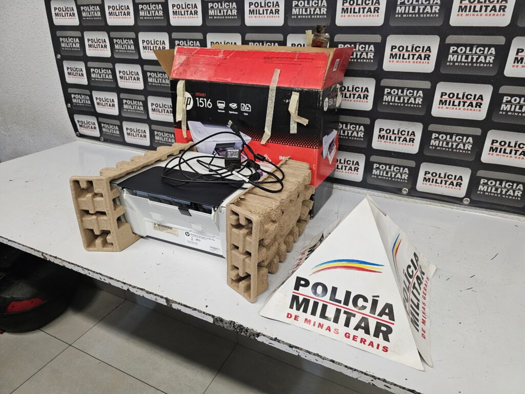 Ladrão causa "má impressão" em furto no Centro de Divinópolis impressora HP