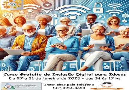 Escola do Legislativo oferece curso digital gratuito para idosos em Divinópolis IMG_7554