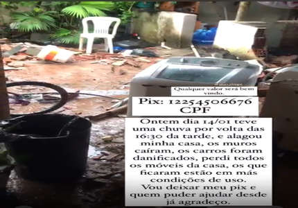 Moradora do bairro "PARAISO", em Divinópolis, pede ajuda após perder tudo em alagamento; veja imagens IMG_7958