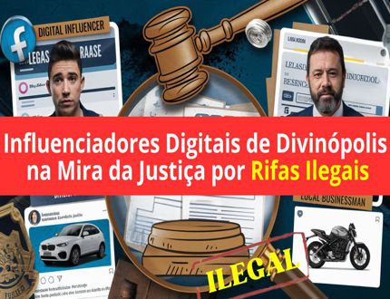 Exclusivo: Influenciadores digitais de Divinópolis na mira da Justiça por sorteios ilegais de rifas; arrecadação de um único prêmio pode ultrapassar de R$ 1 milhão