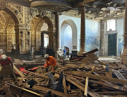 Desabamento na ‘Igreja de Ouro’ de Salvador deixa uma pessoa morta e seis feridos