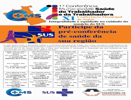 Divinópolis realiza XI Conferência Municipal de Saúde para discutir melhorias no SUS
