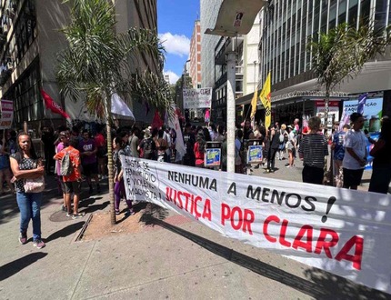Feminicídio: Manifestantes em BH exigem justiça por Clara Maria, 21 anos; cobram segurança para mulheres WhatsApp Image 2025-03-15 at 16.41.46 (1)