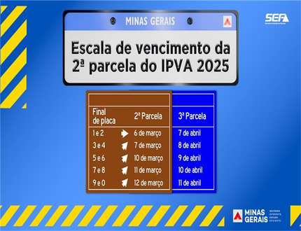 Atenção, motoristas! começa hoje o vencimento da 2º parcela do IPVA 2025 content_thumbnail_vencimento_2_parcela (1)