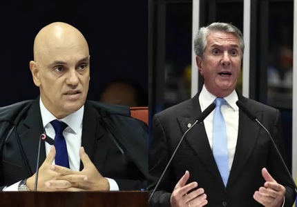 Ex-presidente, Fernando Collor é preso para cumprir pena de 8 anos e 10 meses por corrupção passiva e lavagem de dinheiro Alexandre de Moraes e Fernando Collor
