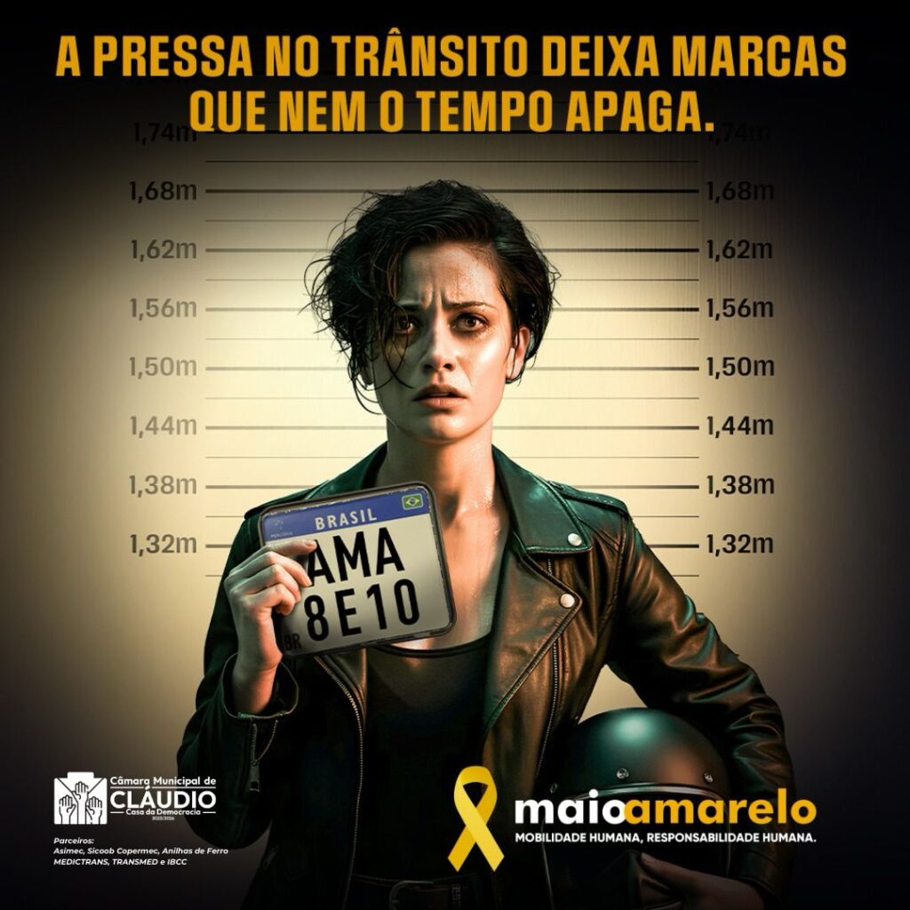 Cláudio inicia 'Movimento Maio Amarelo' com foco em mobilidade e preservação da vida: “Desacelere, seu bem maior é a vida!" Claudio