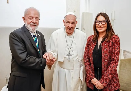 Lula e Janja confirmam presença no velório do Papa Francisco e viajam para o Vaticano lula papa francisco e janja (1)