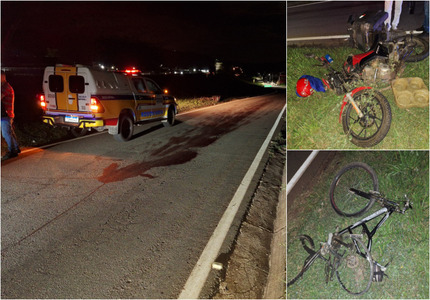 Traficante morre em batida entre moto e bicicleta em Itaúna