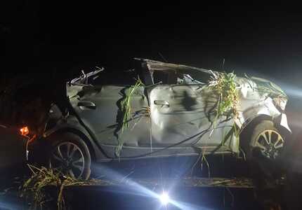 Motorista de 56 anos morre ao capotar o carro na MG-050 Acident3 MG 050 2