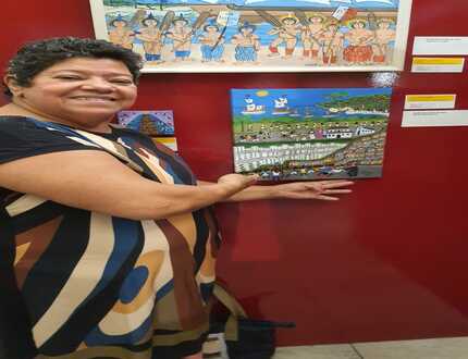 Artista de Divinópolis se destaca no Festival Internacional de Arte Naif na Paraíba com obra sobre racismo estrutural