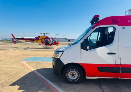 Helicópteros e ambulância são usados para transferir dois bebês de Divinópolis com bronquiolite