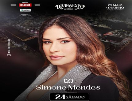É hoje! O aniversário é dela, mas quem ganha o presente é você! Simone Mendes comemora aniversário no palco da Divinaexpo! simone mendes 2