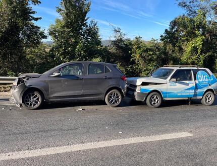 Batida na MG-050 passa susto nos motoristas, entre Divinópolis e Itaúna