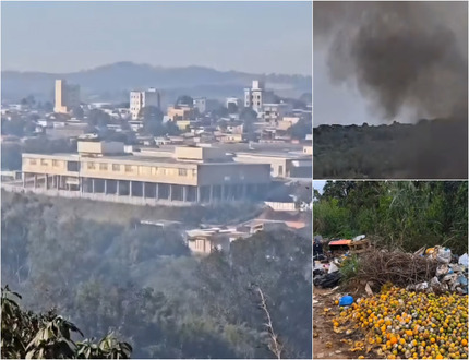 Moradores do Jardim Alterosa denunciam descarte irregular de lixo e queimadas, perto de obra do Hospital Regional em Divinópolis
