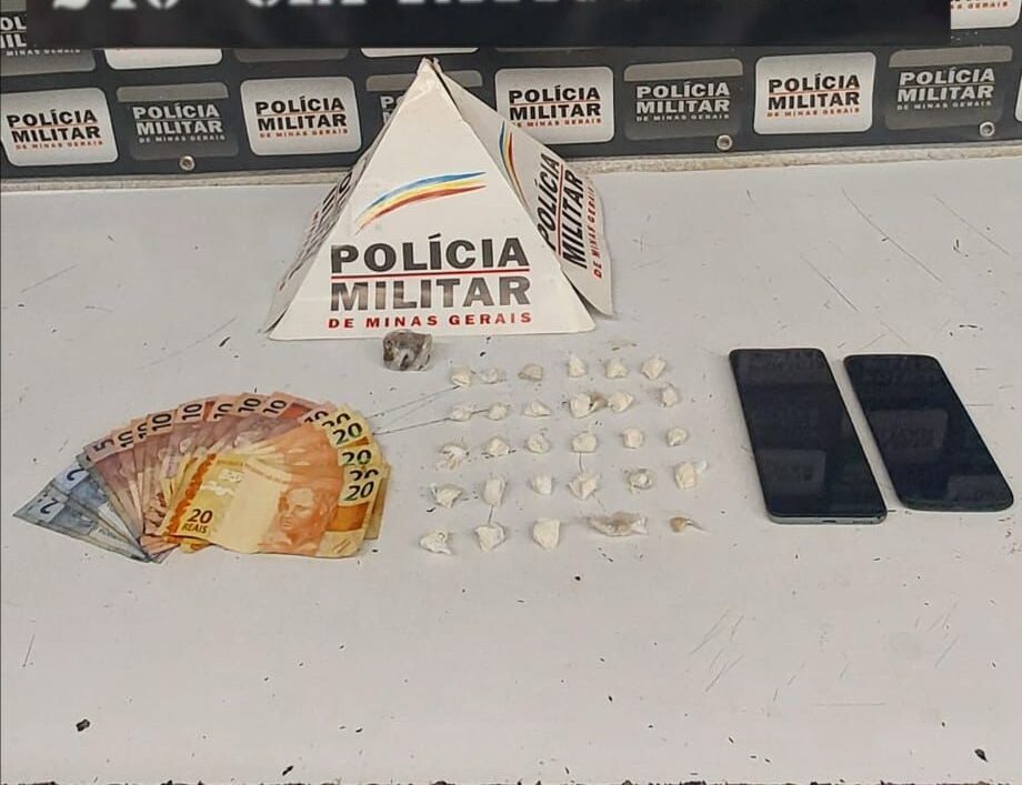 Polícia prende homem por tráfico em Divinópolis; suspeito já tinha cinco passagens, incluindo por roubo