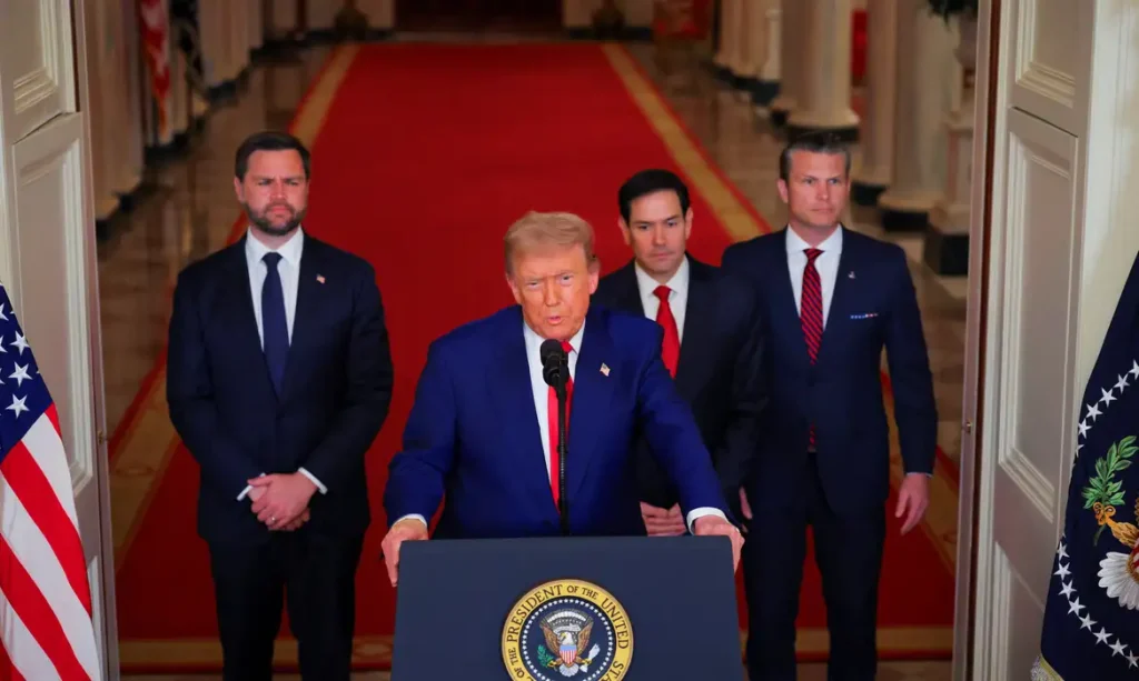 Trump anuncia ataque a três usinas nucleares do Irã, sem autorização do congresso americano Trump