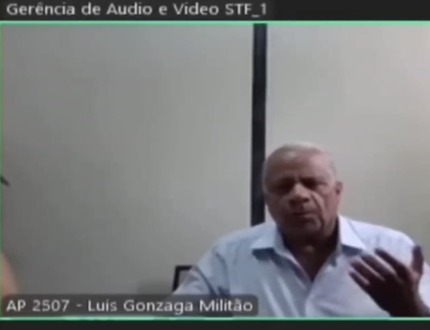 Militão alega ao STF ter ido de Divinópolis à Brasília "para rezar", nos atos golpistas de 8 de janeiro luis militão stf (1)