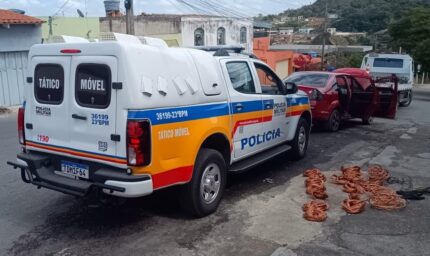 Homem é preso com 70 kg de cabos de cobre furtados em Divinópolis