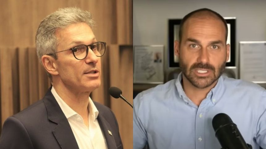 Zema detona Eduardo Bolsonaro e expõe racha na direita; “Problema criado por ele” sobre articular sanções internacionais junto ao governo de Trump Zema detona Eduardo Bolsonaro e expõe racha na direita; “Problema criado por ele” sobre articular sanções internacionais junto ao governo de Trump