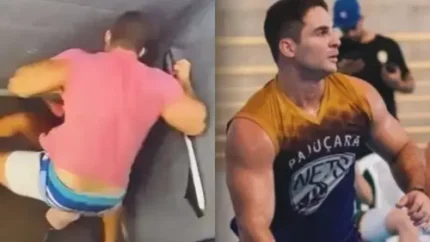 Preso por espancar namorada no elevador, ex-jogador quer cela separada e tratamento especial