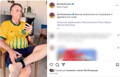 “Urgente: Bolsonaro é preso, por violar determinação do STF de não usar redes sociais”