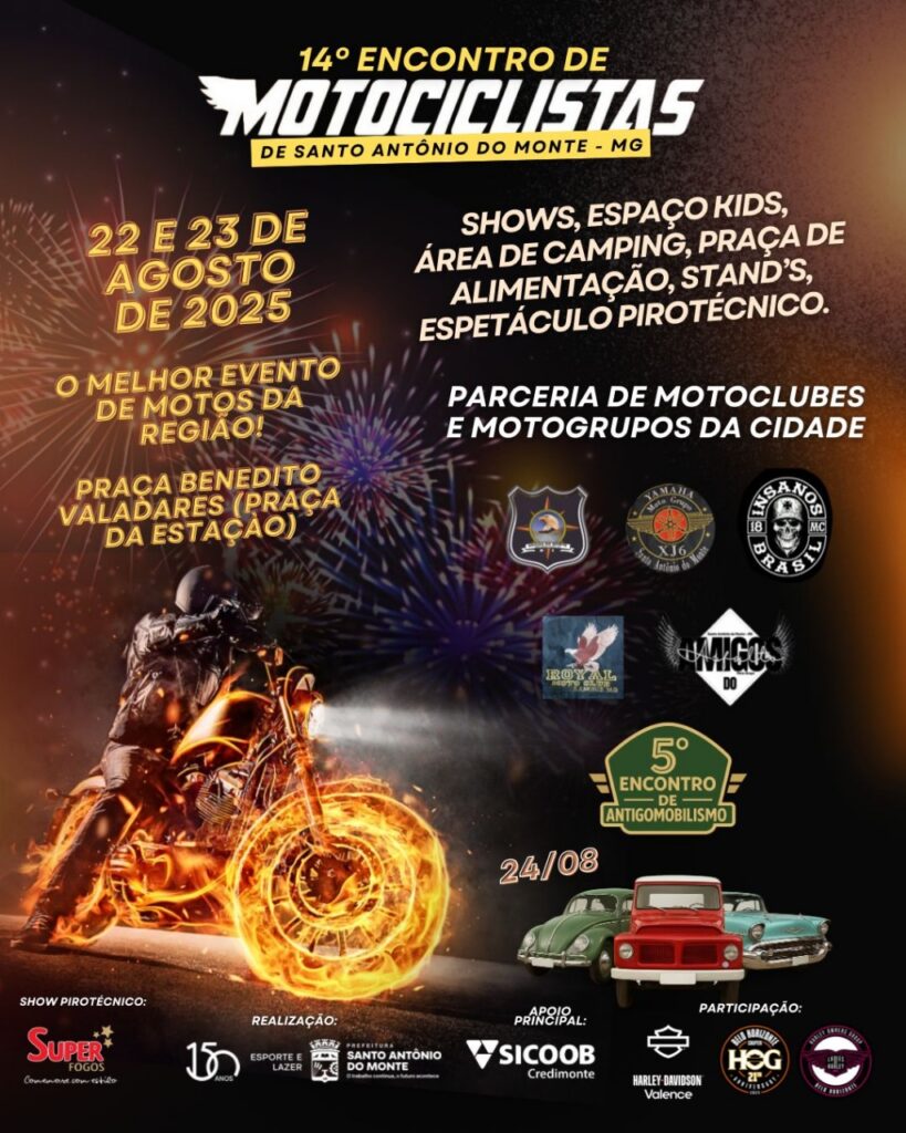 Samonte recebe 14º Encontro de Motociclistas e 5º Encontro de Antigomobilismo neste fim de semana Imagem do WhatsApp de 2025-08-19 à(s) 08.21.55_99683d81
