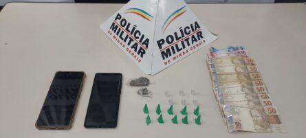 PM prende dois jovens e apreende drogas em operação no bairro São Lucas, em Santo Antônio do Monte