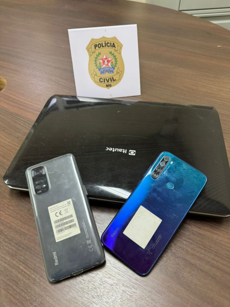 Homem é preso em Formiga com imagens de abuso infantil no celular e notebook MATERIAL APREENDIDO PEDOFILIA FORMIGA 5-8