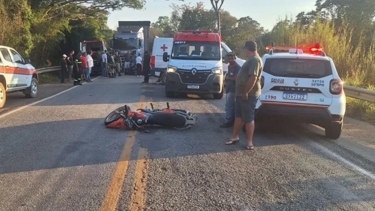 Motociclista de 29 anos morre após acidente na MG-423