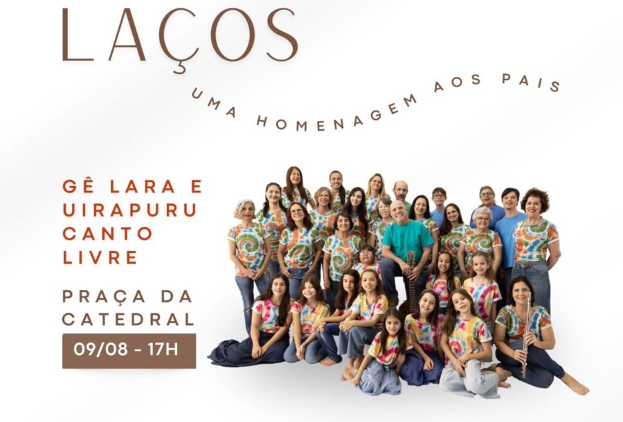 Praça da Catedral vira palco de emoção e música neste Dia dos Pais