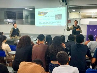 Agosto Lilás: 60º Batalhão da PMMG realiza ação educativa em Nova Serrana