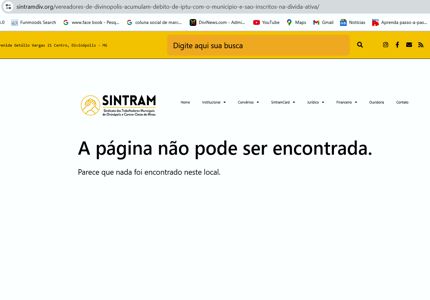 Câmara de Divinópolis desmoraliza SINTRAM: Nota Oficial desmonta denúncia de IPTU e força retirada da matéria