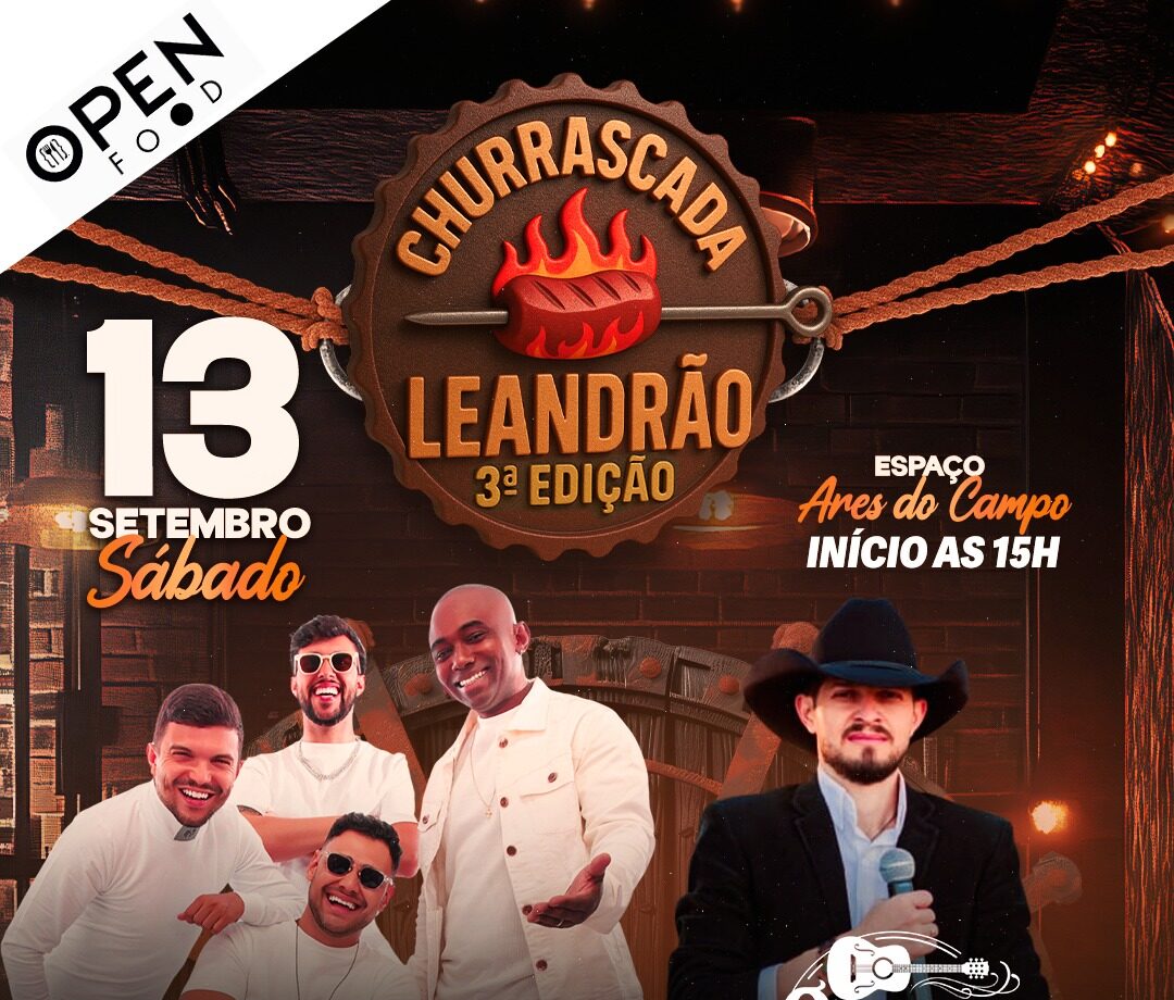 3ª Edição da Churrascada do Leandrão promete muita música e churrasco em Divinópolis